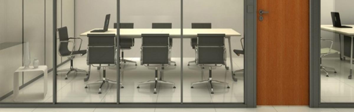 Divisória Retrátil Em Vidro