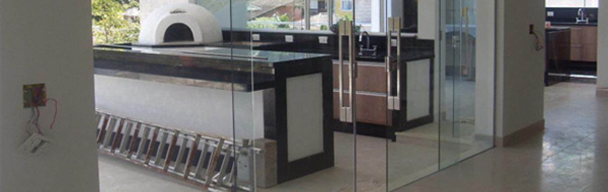 Porta De Correr Dupla Em Vidro