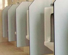 Divisória De Mictório Em Vidro Fosco